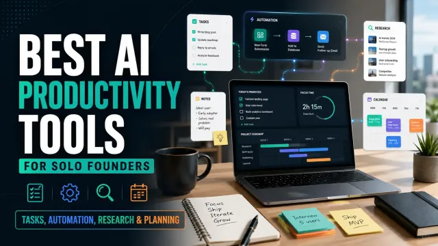 Best AI Productivity Tools for Solo Founders