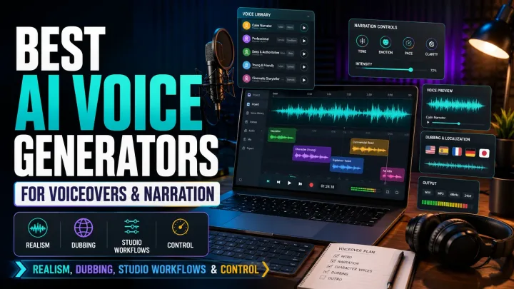 Best AI Voice Generators for Voiceovers and Narration