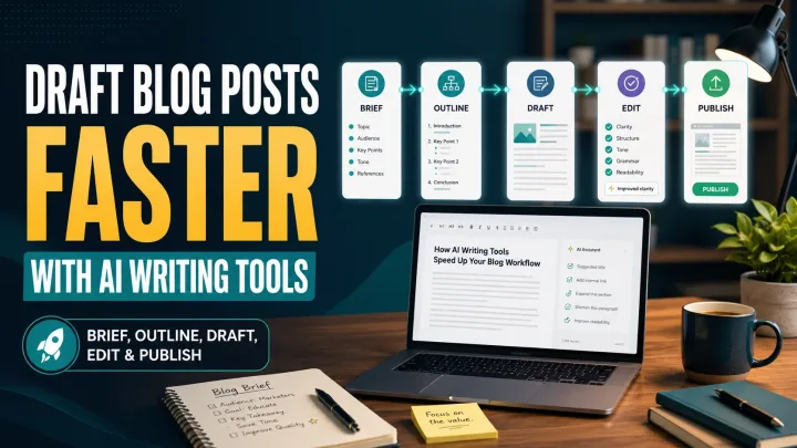 How to Draft Blog Posts Faster with AI Writing Tools